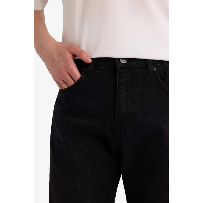 Defacto G1290AXNM40 Siyah Straight Fit Jean Pantolon