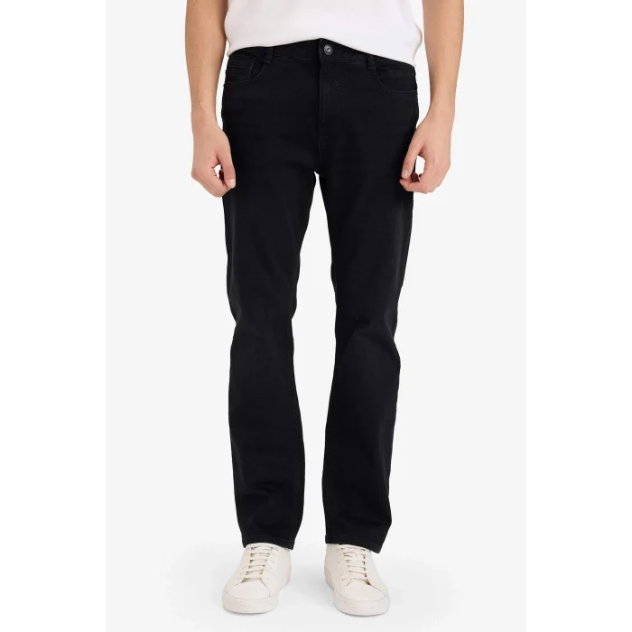 Defacto W6868AZNM40 Siyah Sergio Regular Fit Jean Pantolon