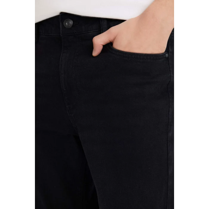 Defacto W6868AZNM40 Siyah Sergio Regular Fit Jean Pantolon