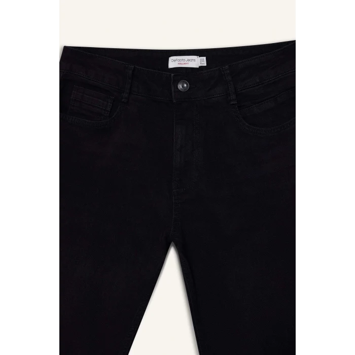 Defacto W6868AZNM40 Siyah Sergio Regular Fit Jean Pantolon