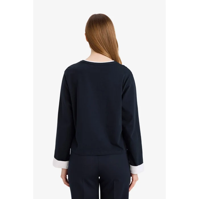 Defacto G8576AXNV245 Lacivert Loose Fit Tunik