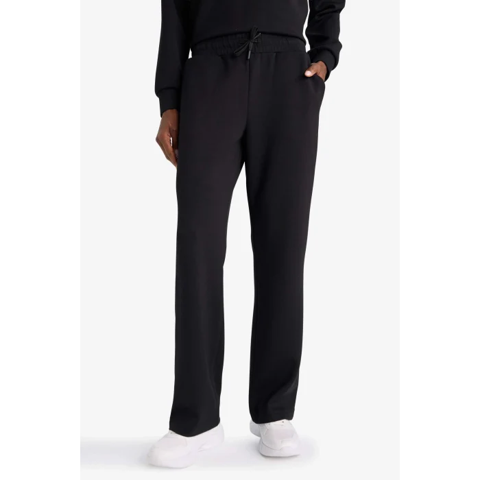 Defacto D7129AXBK81 Siyah Straight Fit Standart Boy Modal Soft Touch Pantolon