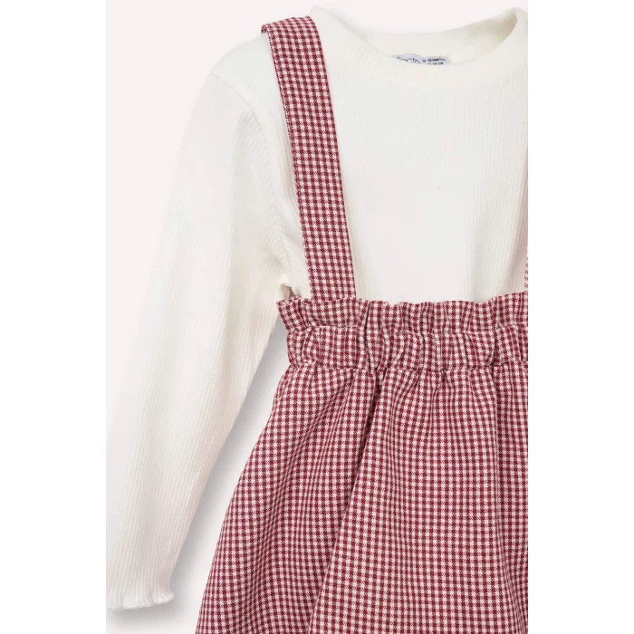 Defacto G8177A5BR229 Bordo 2li Takım Kız Bebek