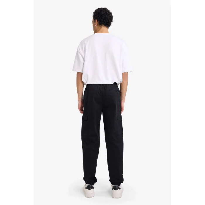 Defacto C9163AXBK81 Siyah Regular Jogger Kargo Cepli Gabardin Pantolon