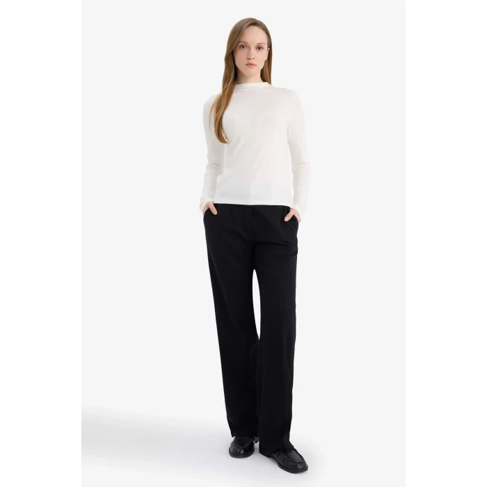 Defacto G9242AXER105 Ekru Slim Fit Modal Tunik