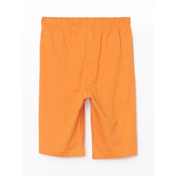 LCW Kids Mavi Bisiklet Yaka Erkek Çocuk Şortlu Pijama Takımı