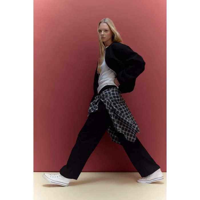 Defacto F6214AXBK27 Siyah Straight Fit Pantolon