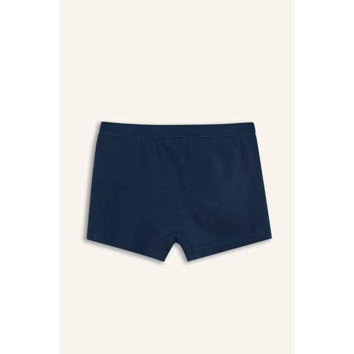 Defacto G8450A8IN103 İndigo Hayvan Desenli Penye 3lü Boxer Erkek Çocuk