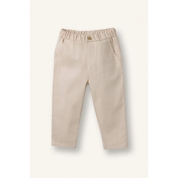 Defacto G6480A5NV95 Lacivert Selanik Kumaş 2li Takım Polo Yaka Sweatshirt Pantolon Erkek Bebek