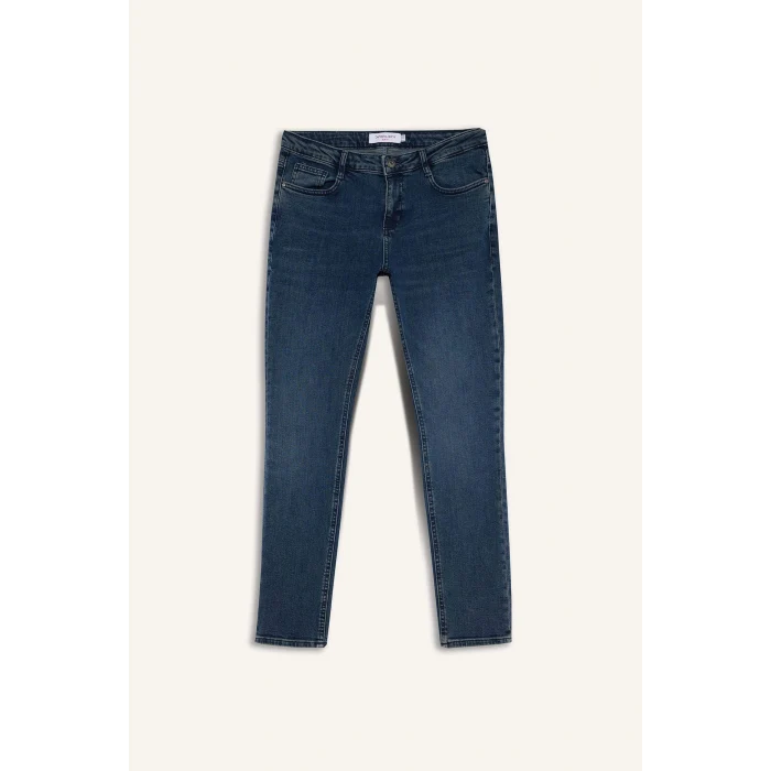 Defacto F9777AXNM34 Mavi Pedro Slim Fit Jean Pantolon
