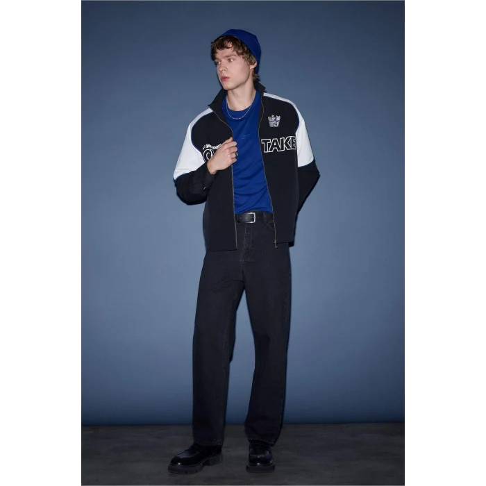 Defacto F2985AXNM40 Siyah Baggy Fıt Jean Pantolon