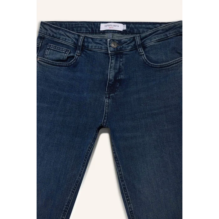 Defacto F9777AXNM34 Mavi Pedro Slim Fit Jean Pantolon