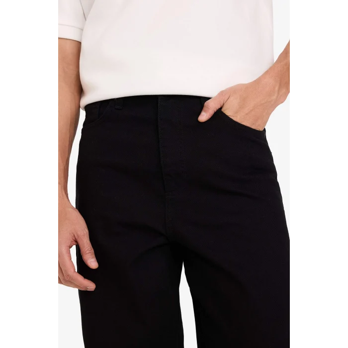 Defacto F8644AXNM40 Siyah Baggy Fit Jean Pantolon