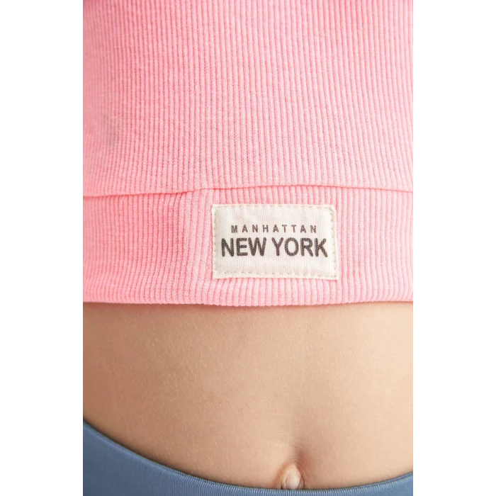 Defacto C9643A8PN49 Pembe Bisiklet Yaka Atlet Kız Çocuk