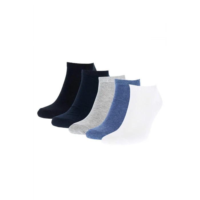 Defacto J6444AZKR1 Çok Renkli Erkek 5li Patik Çorap