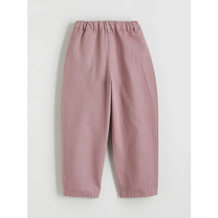 LCW Kids Lila Beli Lastikli Çiçekli Kız Çocuk Pantolon