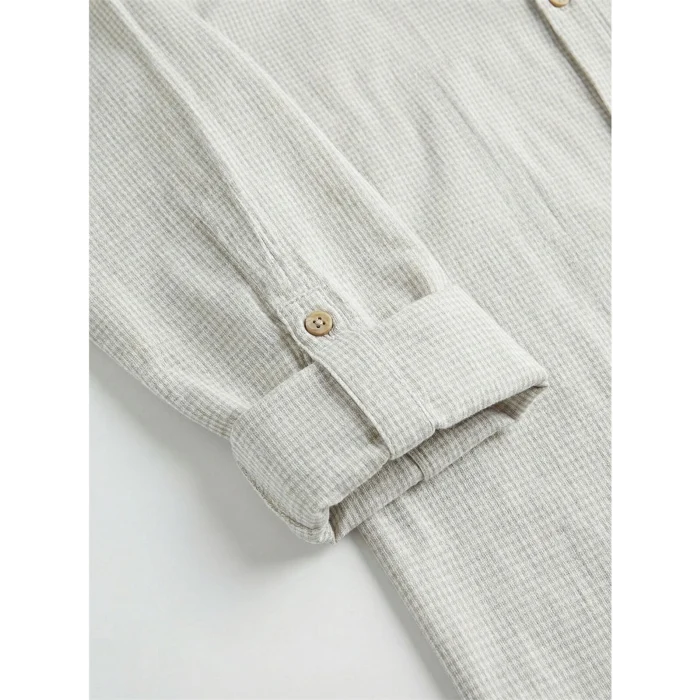 LCW Kids Ekru Ekose Erkek Çocuk Gömlek