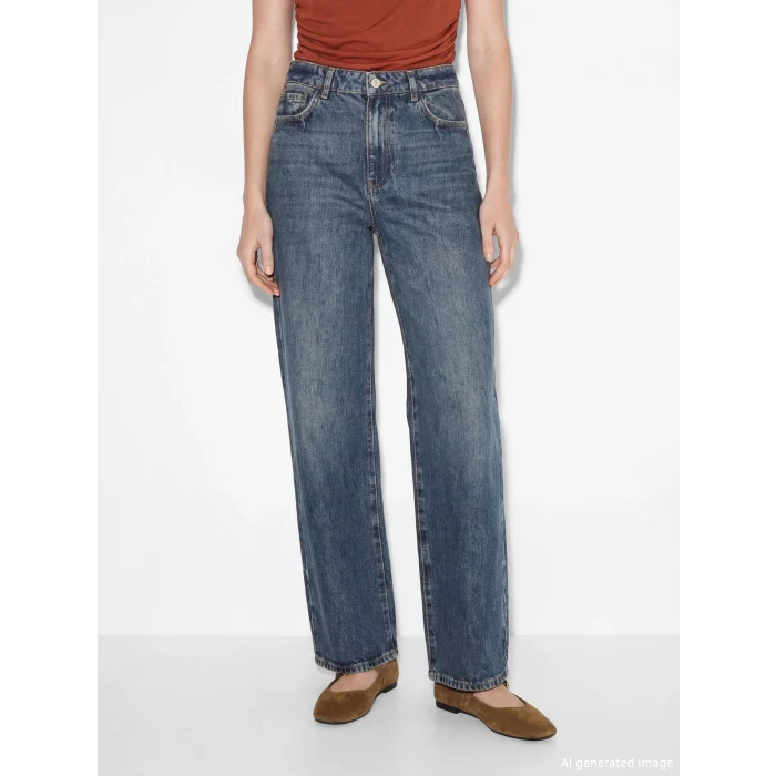 LCW Jeans İndigo Baggy Fit Kadın Jean Pantolon