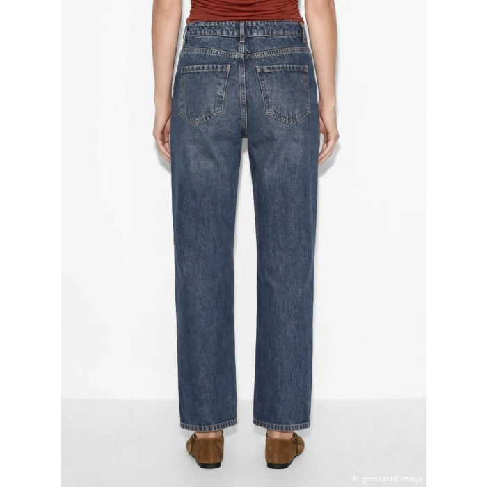 LCW Jeans İndigo Baggy Fit Kadın Jean Pantolon