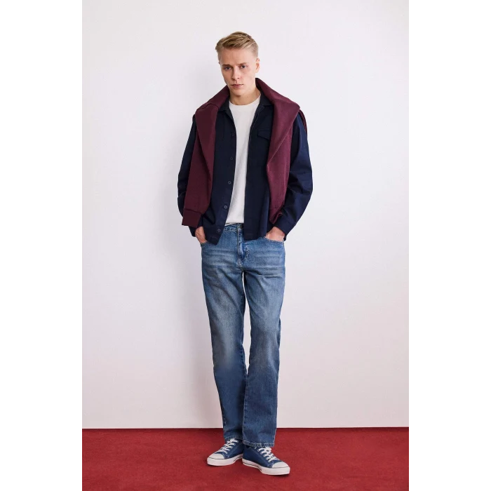 Defacto G6509AXNM28 Mavi Straıght Fıt Pantolon