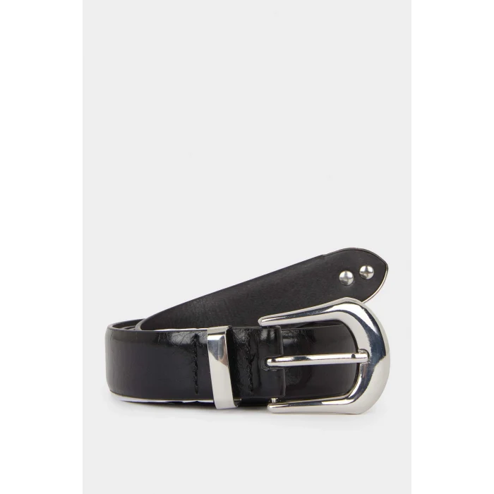 Defacto E7902AXBK27 Siyah Kadın Suni Deri Günlük Kemer