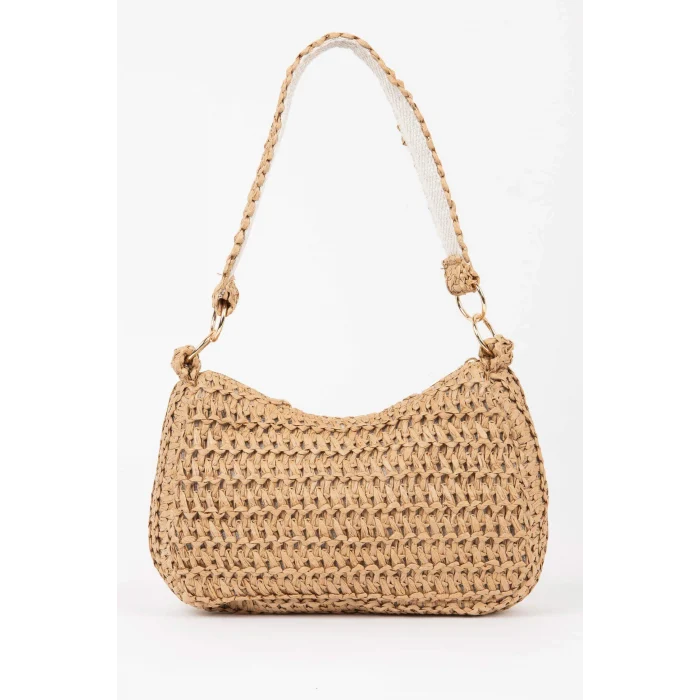 Defacto B9034AXBG311 Bej Kadın Hasır El Çantası