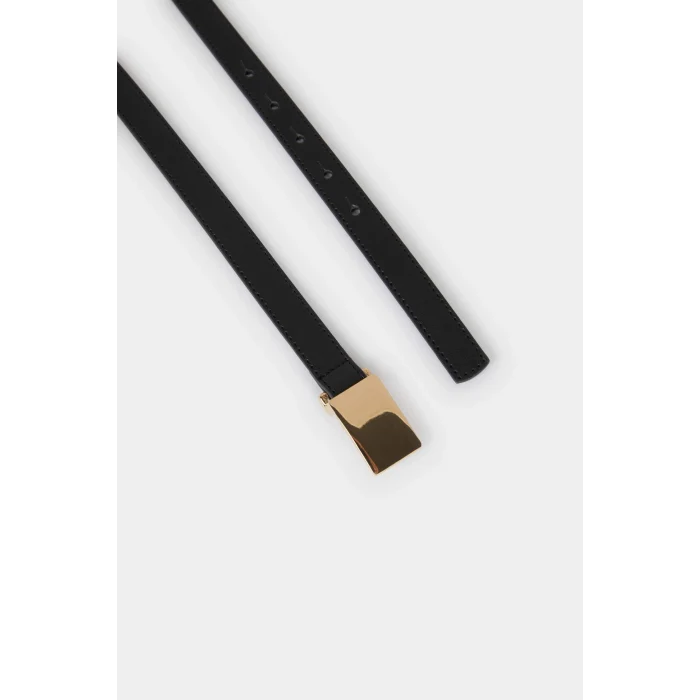 Defacto F1445AXBK27 Siyah Kadın Suni Deri Günlük Kemer