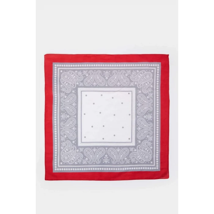 Defacto E6170AXIN69 İndigo Kadın Desenli Pamuklu Bandana