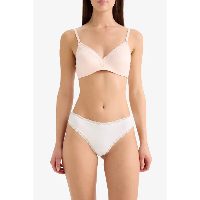 Defacto F2190AXGR93 Gri Dantel Detaylı 3lü Brazilian Külot