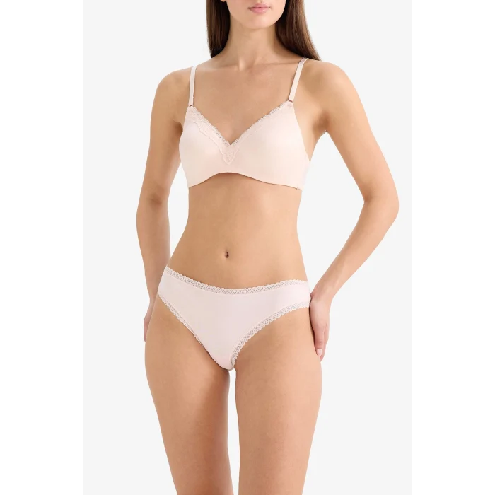 Defacto F2190AXGR93 Gri Dantel Detaylı 3lü Brazilian Külot