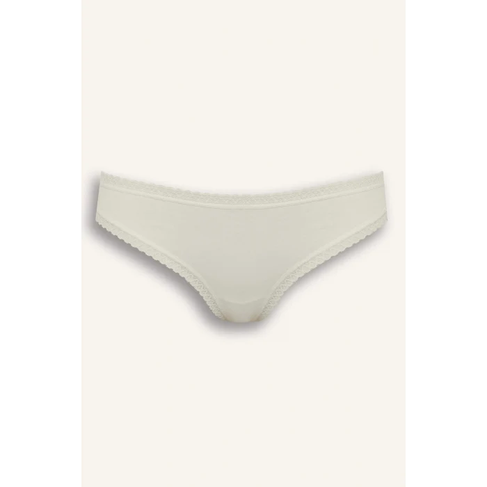 Defacto F2190AXGR93 Gri Dantel Detaylı 3lü Brazilian Külot