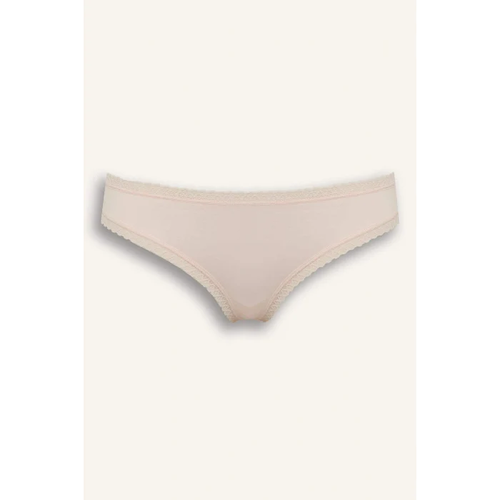 Defacto F2190AXGR93 Gri Dantel Detaylı 3lü Brazilian Külot