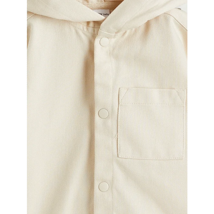 LCW baby Bej Kapüşonlu Erkek Bebek 3lü Takım