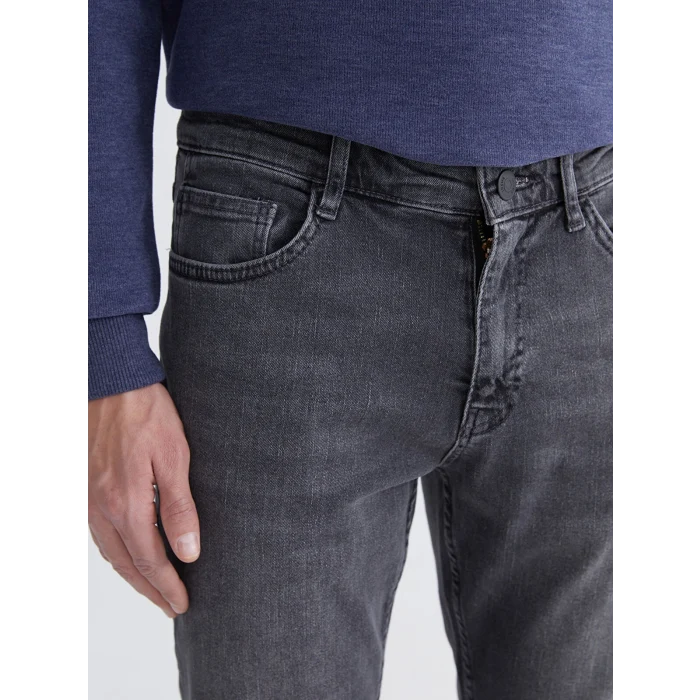 LCW Jeans Gri 750 Slim Fit Erkek Jean Pantolon