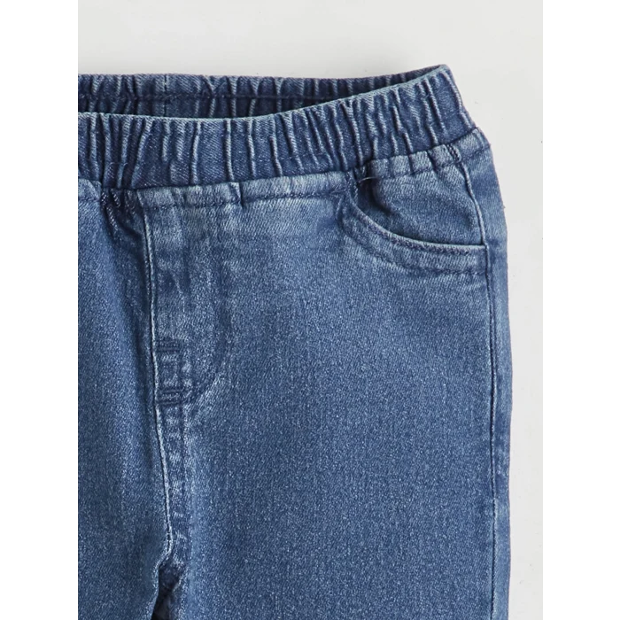 LCW baby Ekru Uzun Kollu Gömlek Ve Pantolon Erkek Bebek Takımı