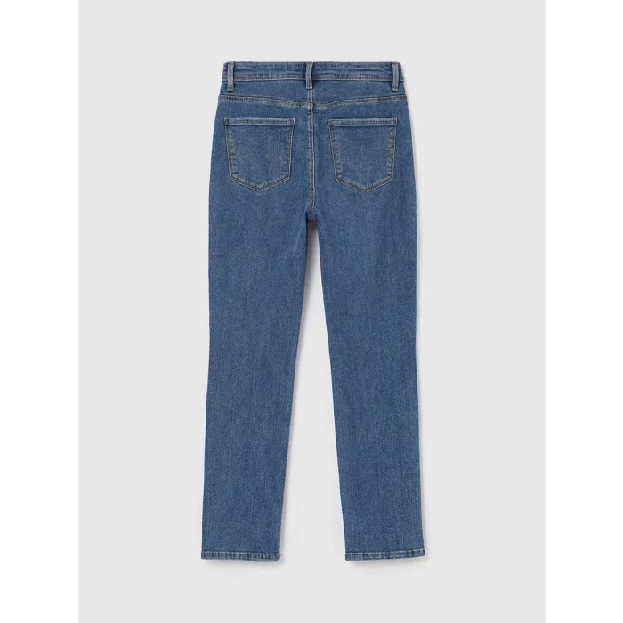LCWAIKIKI Classic İndigo Yüksek Bel Slim Fit Kadın Jean Pantolon