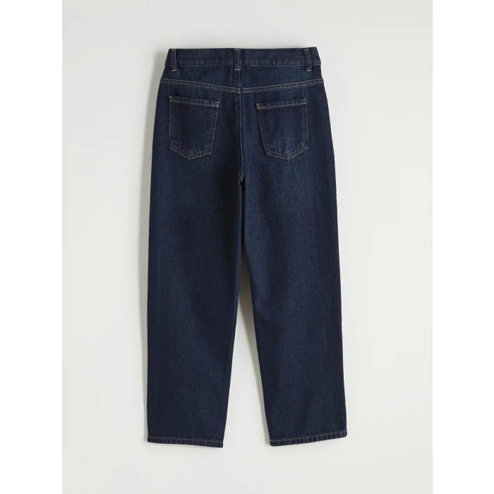 LCW Kids Siyah Loose Fit Yırtık Detaylı Erkek Çocuk Jean Pantolon