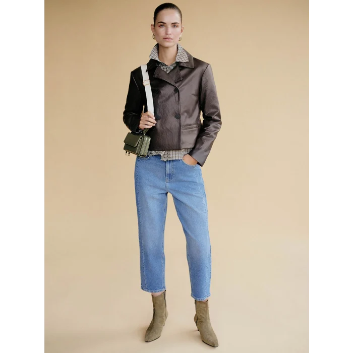 LCW STUDIO İndigo Barrel Fit Kadın Jean Pantolon