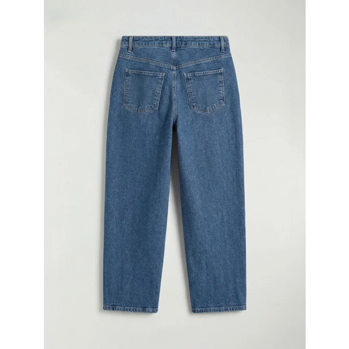 LCWAIKIKI Classic İndigo Barrel Fit Kadın Jean Pantolon