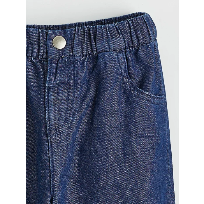 LCW baby Ekru Kısa Kollu Gömlek ve Pantolon Erkek Bebek Takımı