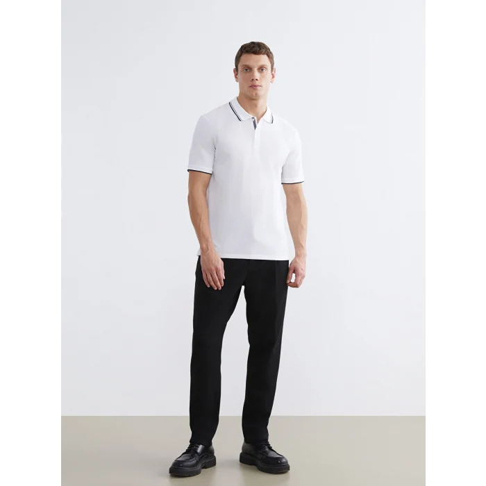 LCW Vision Beyaz Polo Yaka Erkek Tişört