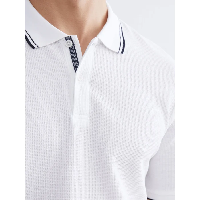 LCW Vision Beyaz Polo Yaka Erkek Tişört