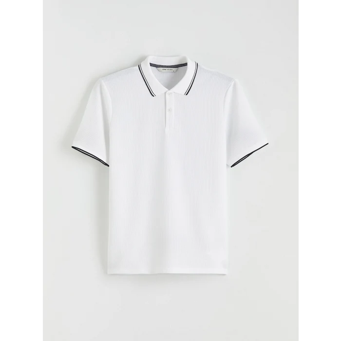 LCW Vision Beyaz Polo Yaka Erkek Tişört