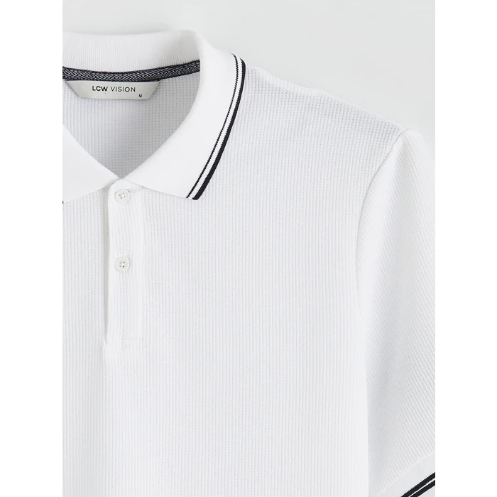 LCW Vision Beyaz Polo Yaka Erkek Tişört