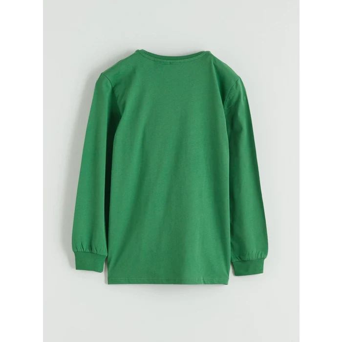 LCW Kids Yeşil Minecraft Baskılı Erkek Çocuk Pijama Takımı