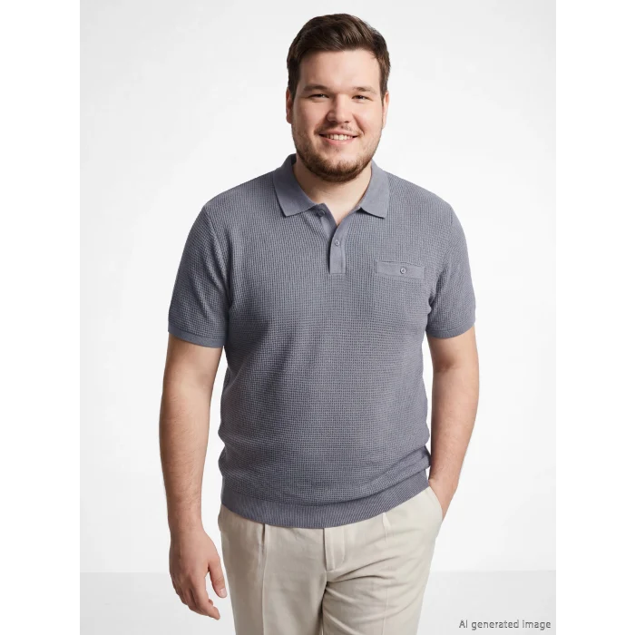 LCWAIKIKI Classic Gri Polo Yaka Erkek Tişört