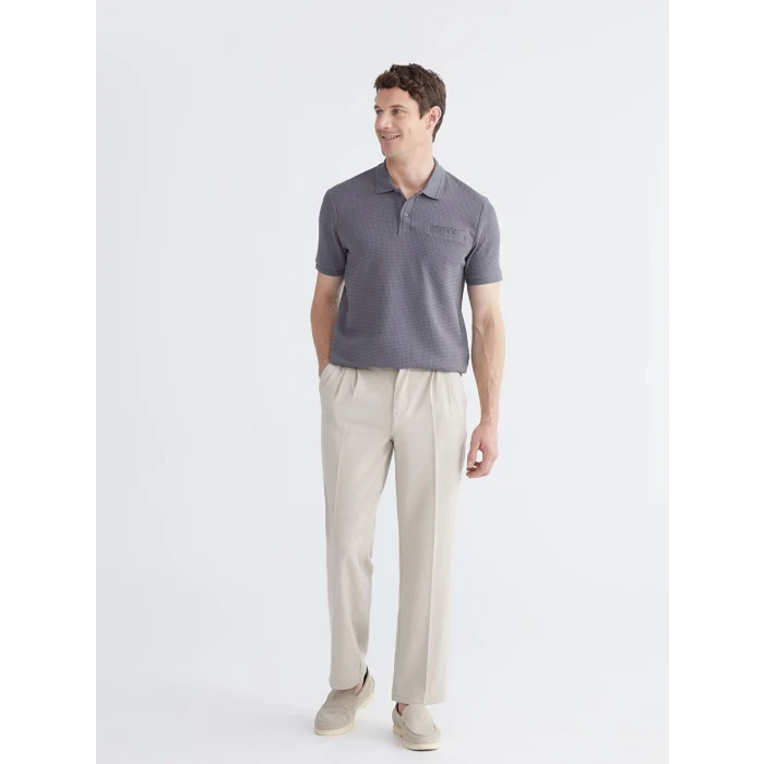 LCWAIKIKI Classic Gri Polo Yaka Erkek Tişört