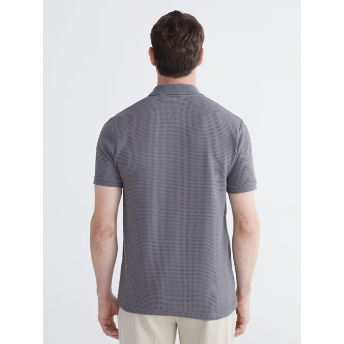 LCWAIKIKI Classic Gri Polo Yaka Erkek Tişört