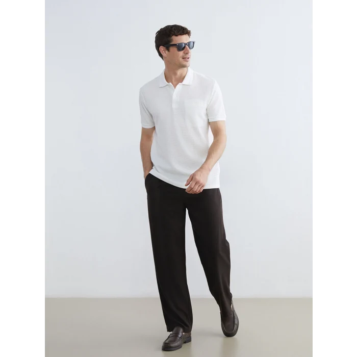 LCWAIKIKI Classic Ekru Polo Yaka Erkek Tişört