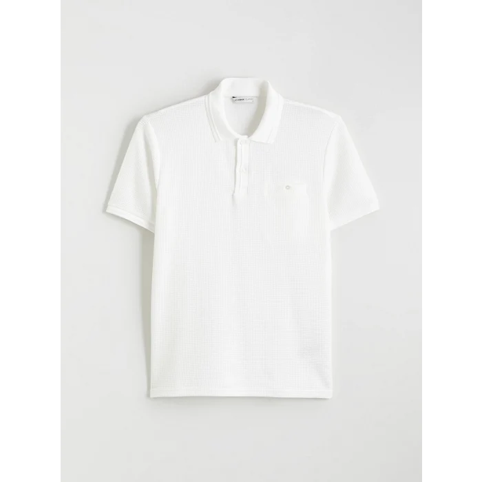 LCWAIKIKI Classic Ekru Polo Yaka Erkek Tişört